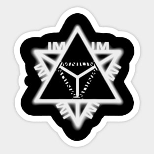 IMNIUM metatrons cube logo Sticker